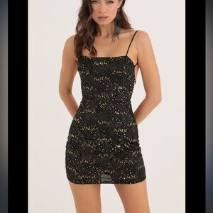 black starlight bodycon dress Nina Morena